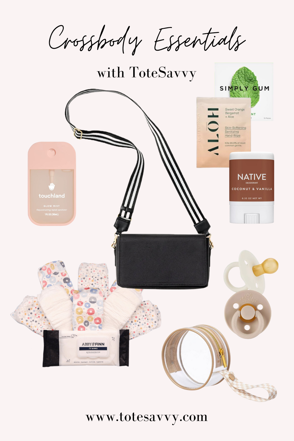 Crossbody Diaper Bag Essentials ToteSavvy