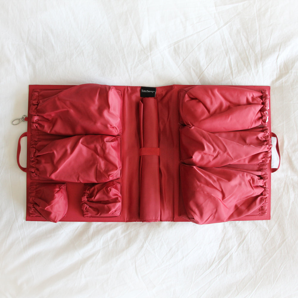 Fabric Travel Bag Organizer, Satin Travel Bag Organizer