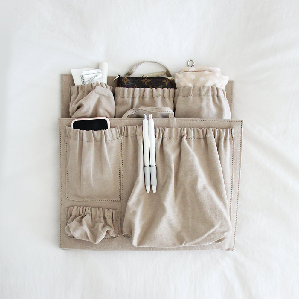 Canvas organizer outlet bag